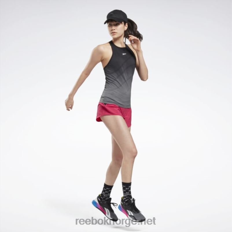 kvinner svart/kald grå 6 2X42N986 Reebok forent av fitness sømløs tank topp - Bilde 2