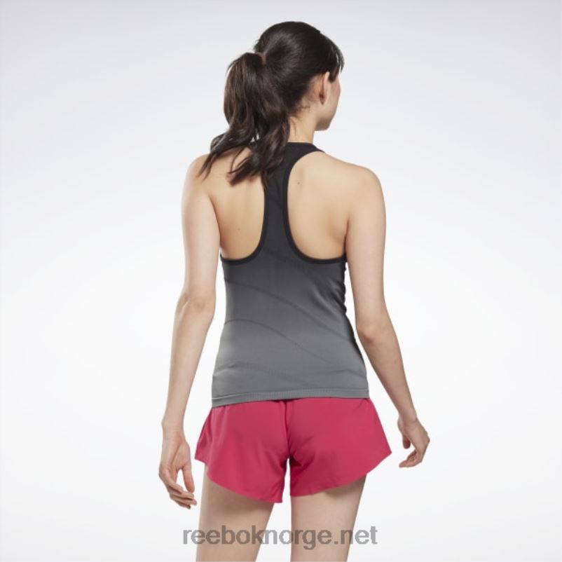 kvinner svart/kald grå 6 2X42N986 Reebok forent av fitness sømløs tank topp - Bilde 3