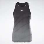 kvinner svart/kald grå 6 2X42N986 Reebok forent av fitness sømløs tank topp - Bilde 6