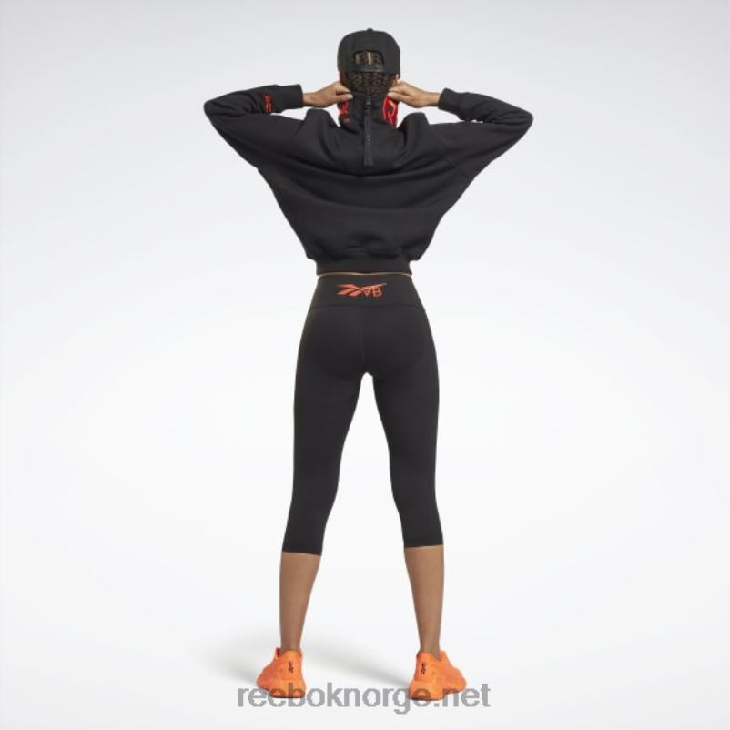 kvinner svart/ultima oransje 2X42N401 Reebok victoria beckham genser med hals - Bilde 3