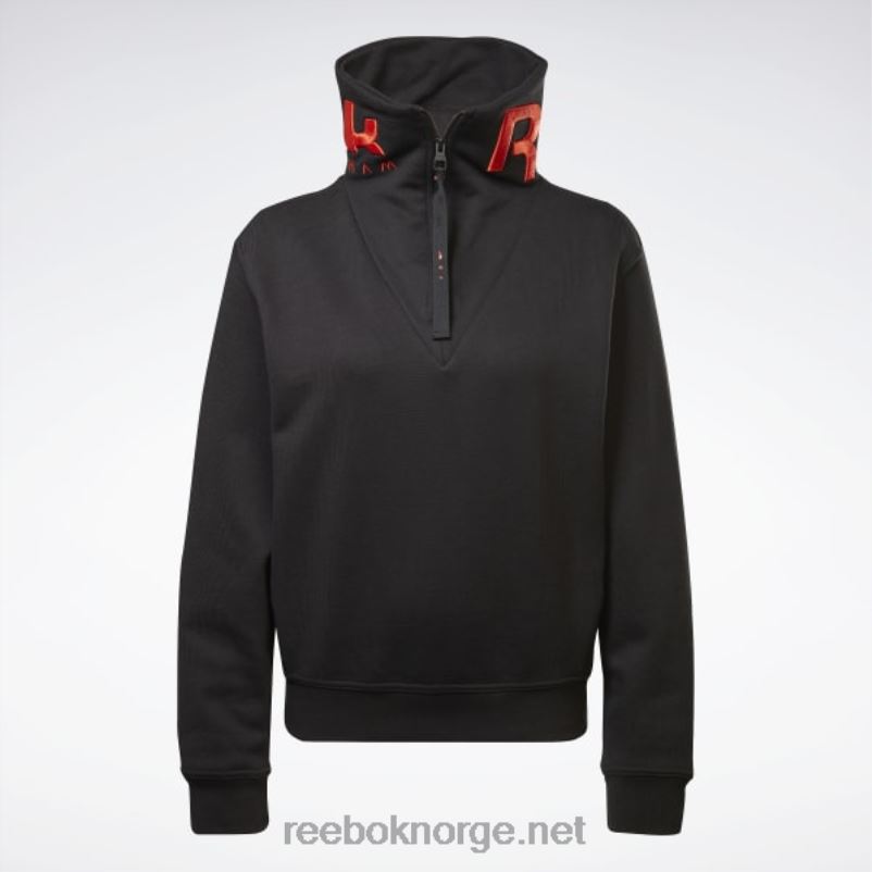 kvinner svart/ultima oransje 2X42N401 Reebok victoria beckham genser med hals - Bilde 6