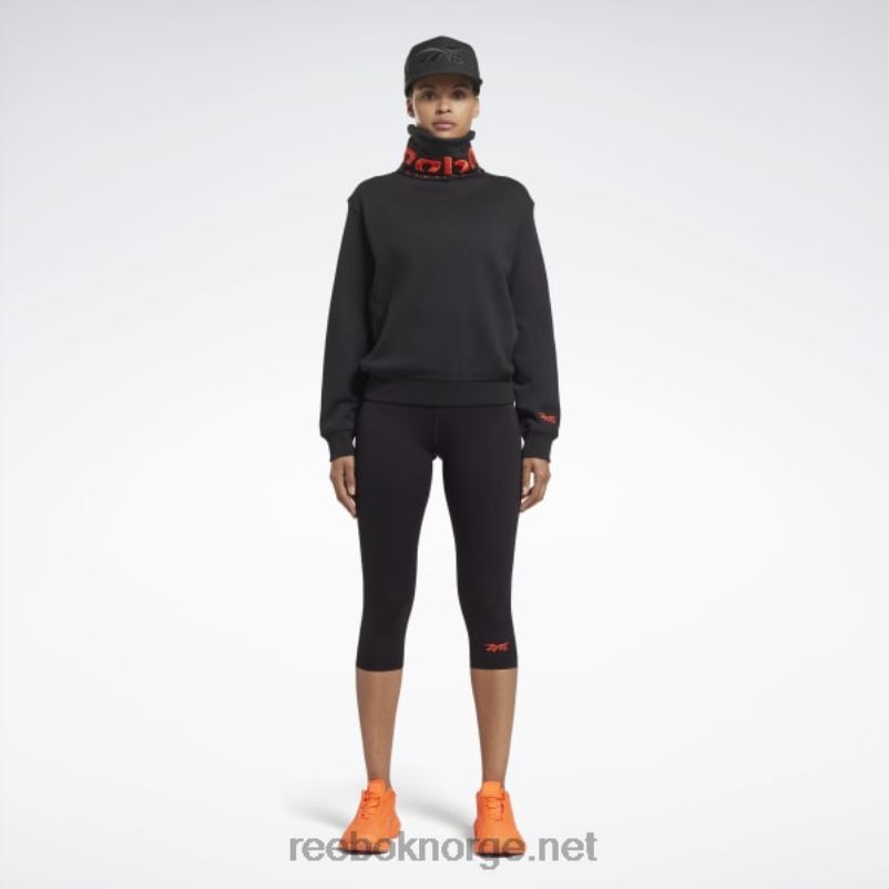 kvinner_svart_ultima_oransje_2x42n401_reebok_victoria_beckham_genser_med_hals.jpg kvinner svart/ultima oransje 2X42N401 Reebok victoria beckham genser med hals - Bilde 1