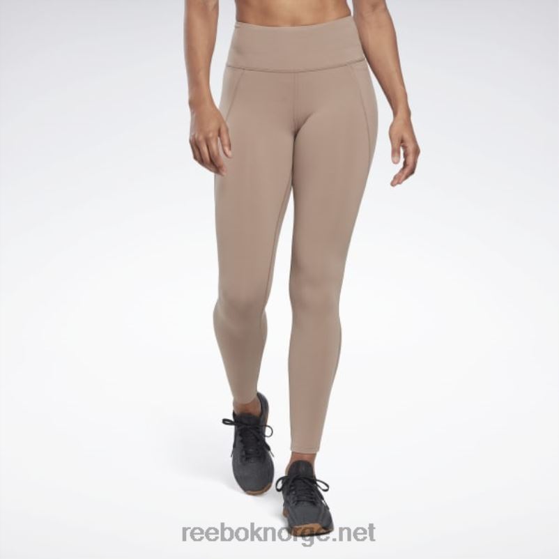 kvinner_taupe_2x42n417_reebok_lux_tights_med_hoy_midje.jpg kvinner taupe 2X42N417 Reebok lux tights med høy midje - Bilde 1