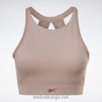 kvinner taupe 2X42N659 Reebok yoga lang linje sports-bh - Bilde 6