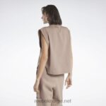 kvinner taupe 2X42N803 Reebok klassiske jersey muskel tank topp - Bilde 3