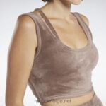 kvinner taupe 2X42N891 Reebok klassiske plysjtopp - Bilde 4