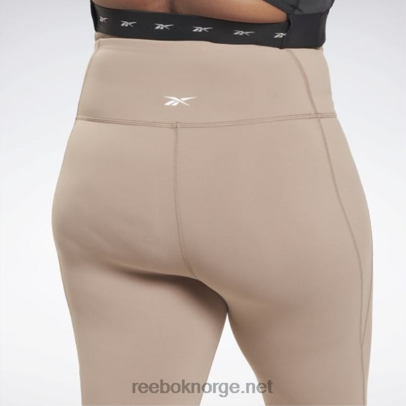kvinner taupe 2X42N909 Reebok lux tights med høy midje (plus size) - Bilde 2