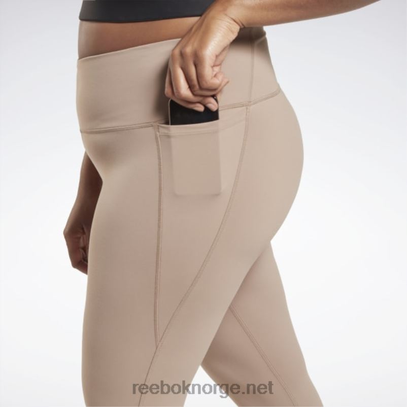 kvinner taupe 2X42N909 Reebok lux tights med høy midje (plus size) - Bilde 4