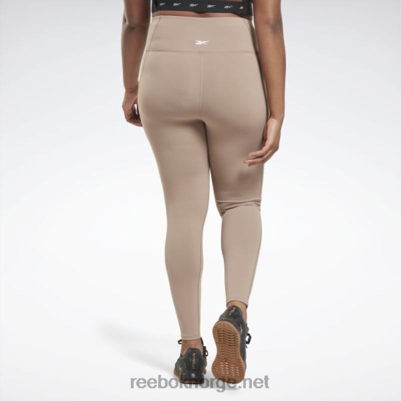 kvinner taupe 2X42N909 Reebok lux tights med høy midje (plus size) - Bilde 5