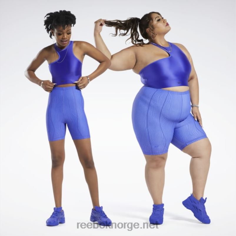 kvinner ultimate lilla 2X42N431 Reebok cardi b en-skulder crop tank topp - Bilde 4