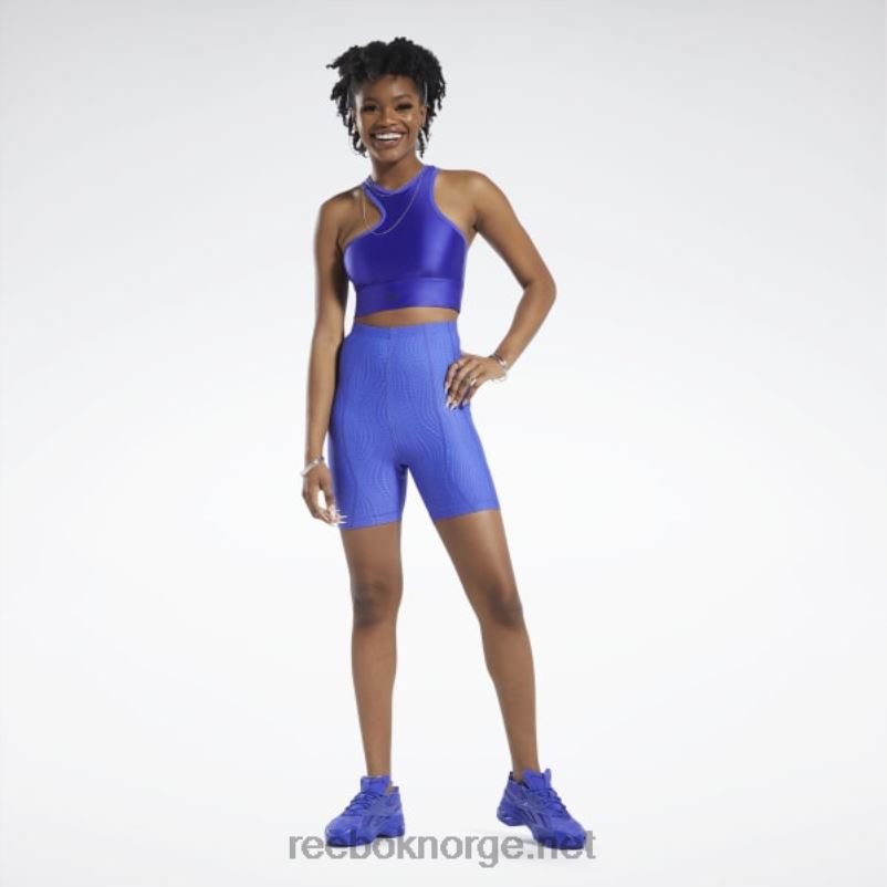 kvinner ultimate lilla 2X42N431 Reebok cardi b en-skulder crop tank topp - Bilde 8