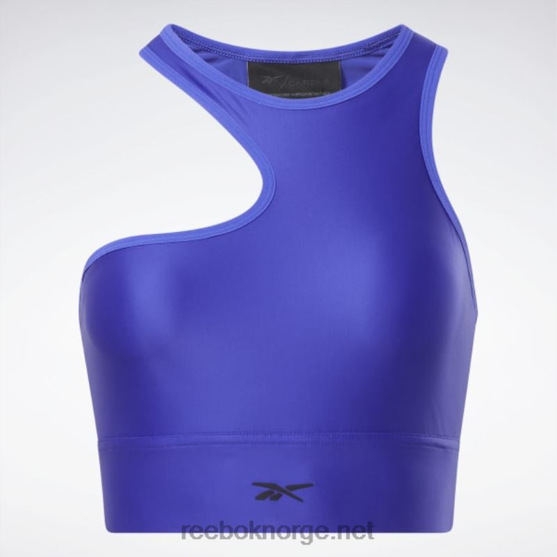 kvinner ultimate lilla 2X42N431 Reebok cardi b en-skulder crop tank topp - Bilde 9