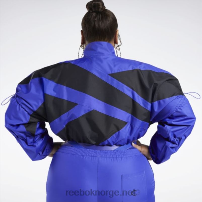 kvinner ultimate lilla 2X42N708 Reebok cardi b vevd crop-jakke (plus size) - Bilde 7