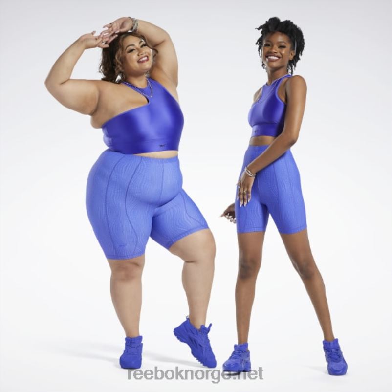 kvinner ultimate lilla 2X42N721 Reebok cardi b leggingshorts med høy midje - Bilde 4