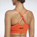 kvinner ultimate oransje 2X42N834 Reebok victoria beckham sømløs bh med lett effekt - Bilde 5