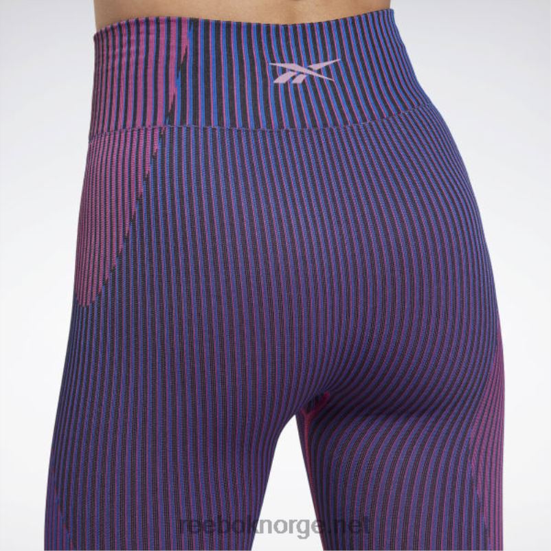 kvinner vektor blå 2X42N557 Reebok forent av fitness myoknit sømløse leggings - Bilde 4