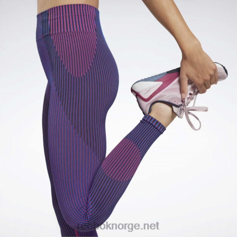 kvinner vektor blå 2X42N557 Reebok forent av fitness myoknit sømløse leggings - Bilde 5