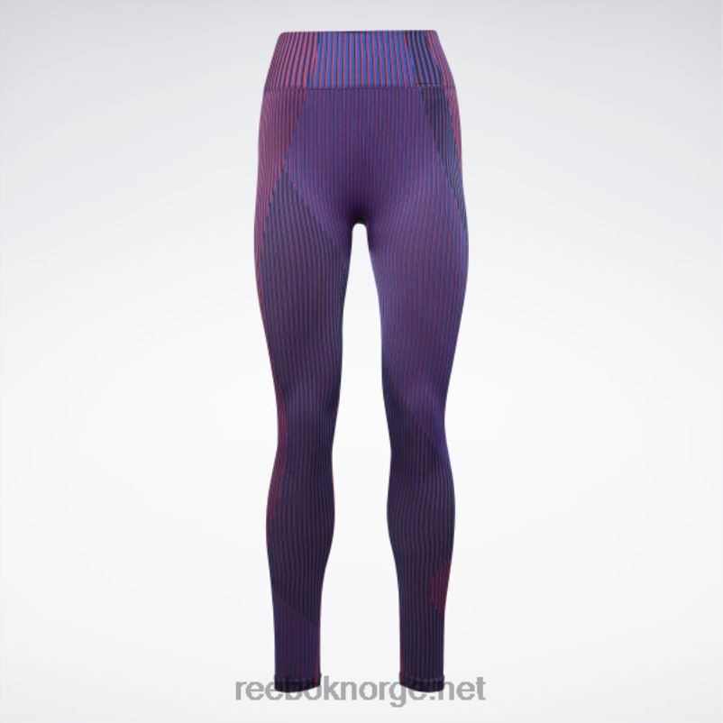 kvinner vektor blå 2X42N557 Reebok forent av fitness myoknit sømløse leggings - Bilde 6