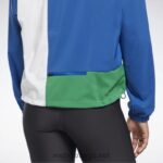 kvinner vektor blå 2X42N711 Reebok løpende vevd jakke - Bilde 4