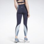 kvinner vektor marine 2X42N634 Reebok lux high-rise colorblock leggings - Bilde 3