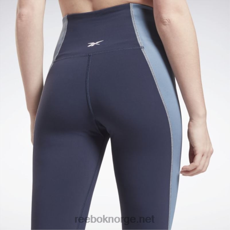 kvinner vektor marine 2X42N634 Reebok lux high-rise colorblock leggings - Bilde 4
