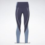 kvinner vektor marine 2X42N634 Reebok lux high-rise colorblock leggings - Bilde 6