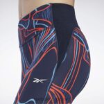 kvinner vektor marine 2X42N825 Reebok lux perform mid-rise naturvokste tights - Bilde 4