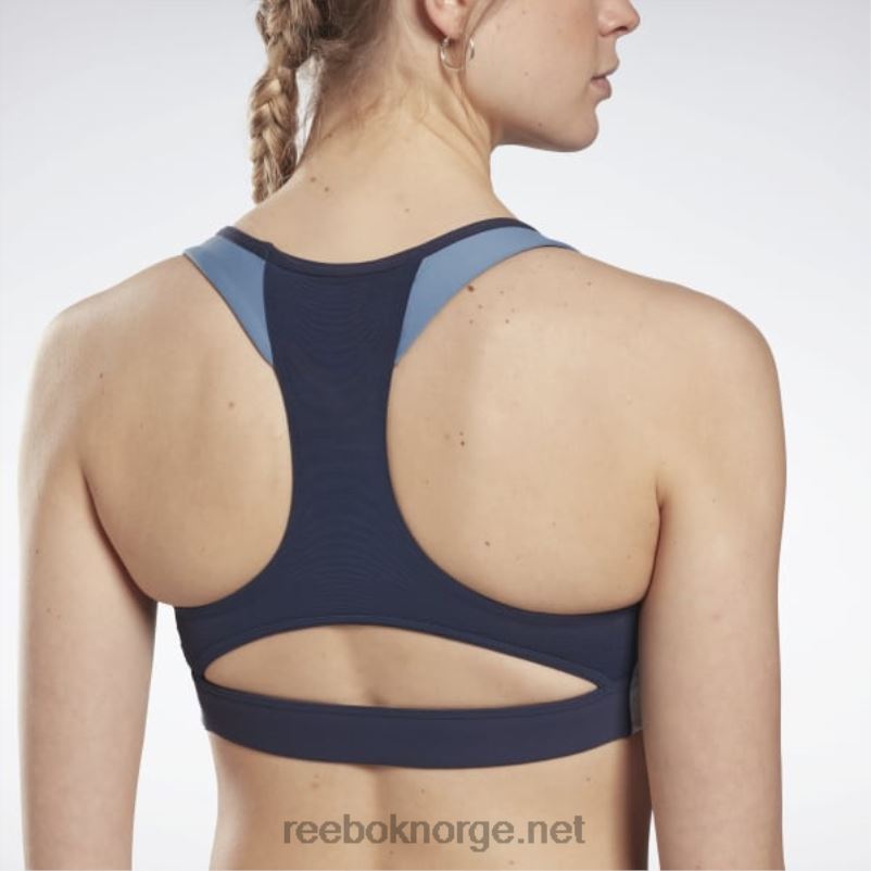 kvinner vektor marine 2X42N864 Reebok lux racer-polstret colorblock sports-bh - Bilde 5