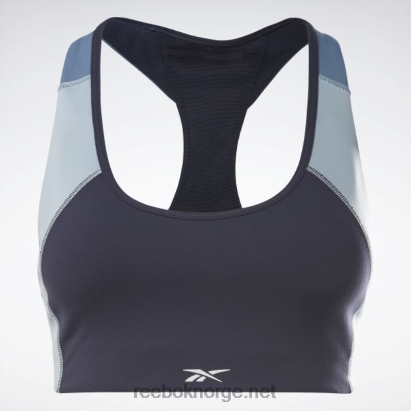 kvinner vektor marine 2X42N864 Reebok lux racer-polstret colorblock sports-bh - Bilde 6