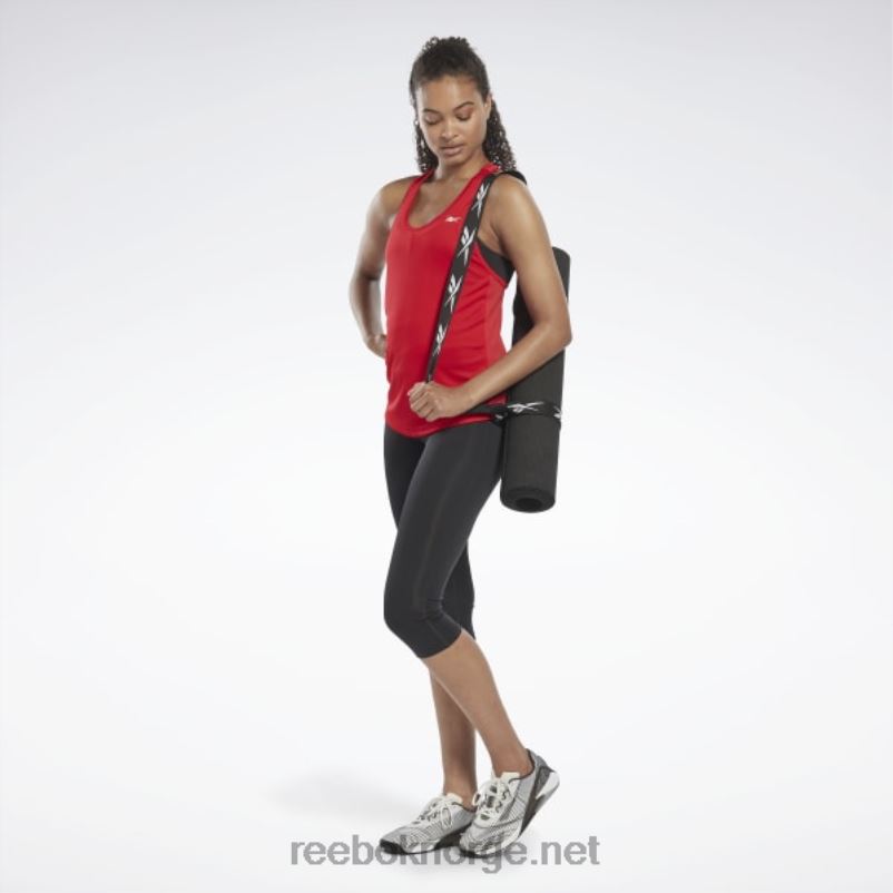 kvinner vektor rød 2X42N392 Reebok treningsklar tanktop med mesh-rygg - Bilde 2