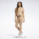 kvinner villbrun 2X42N905 Reebok klassiske leggings med naturlig farge - Bilde 4