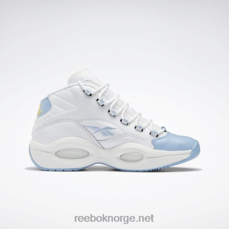 menn ftwr hvit/flytende blå/giftig gul 2X42N1028 Reebok spørsmål midt basketball sko - Bilde 3