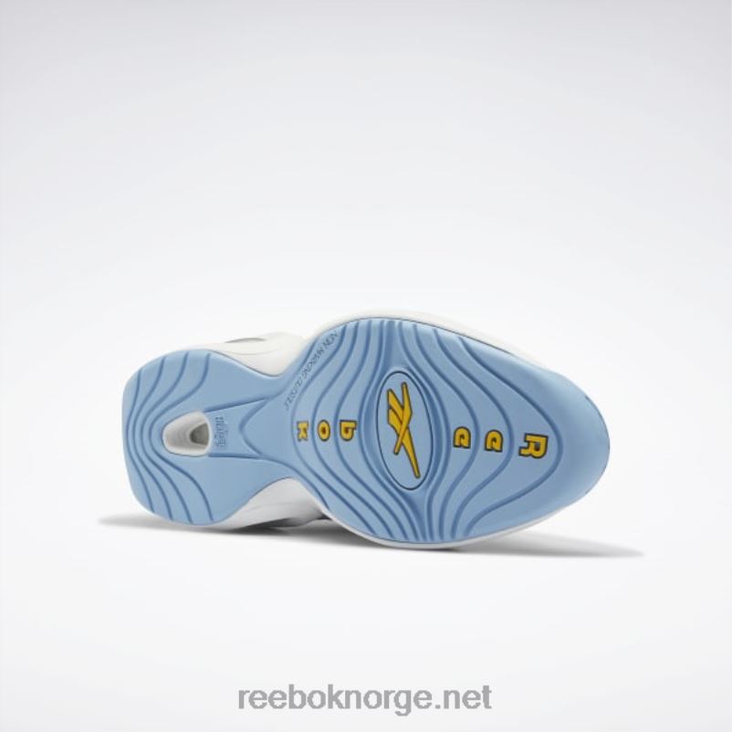 menn ftwr hvit/flytende blå/giftig gul 2X42N1028 Reebok spørsmål midt basketball sko - Bilde 6