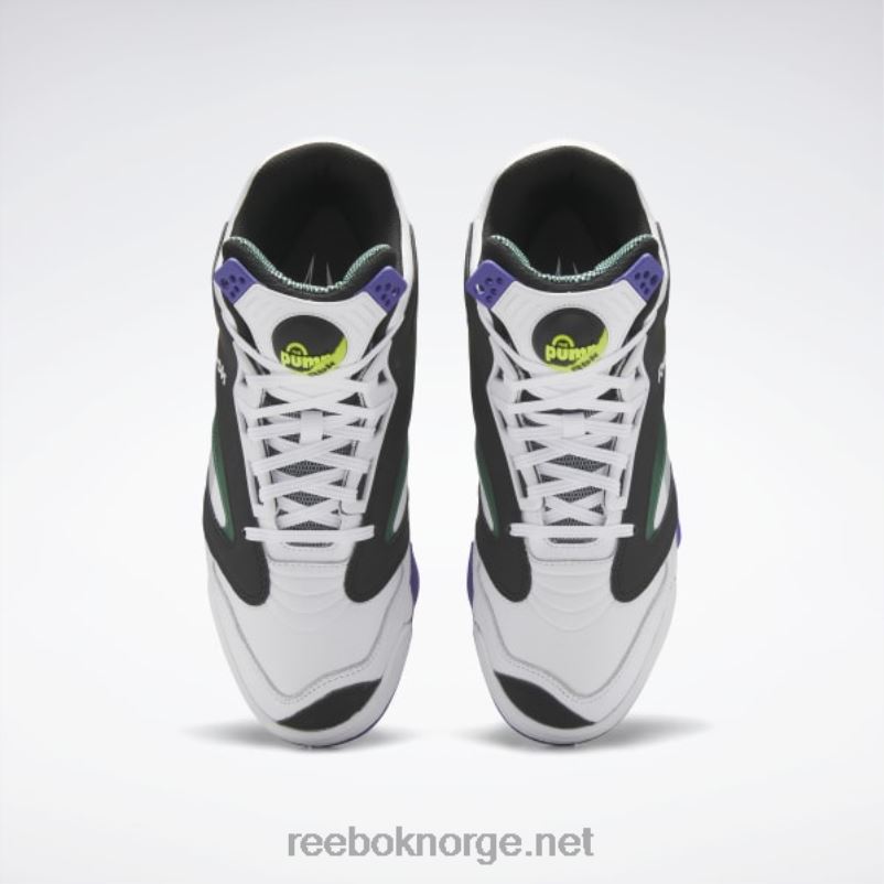 menn ftwr hvit/kjerne svart/mørk grønn 2X42N1039 Reebok shaq victory pump basketball sko - Bilde 6