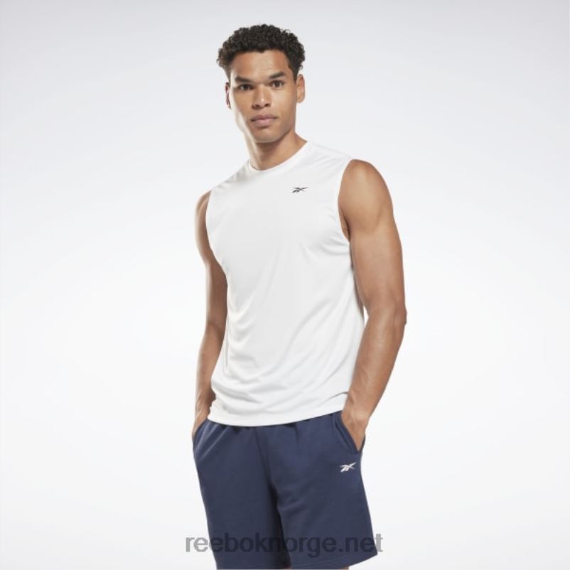 menn_hvit_2x42n1190_reebok_ermelos_trenings_t_skjorte.jpg menn hvit 2X42N1190 Reebok ermeløs trenings t-skjorte - Bilde 1