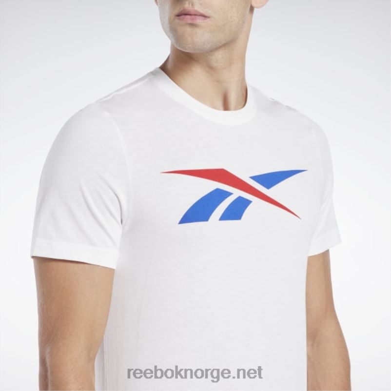 menn hvit/vektorrød/vektorblå 2X42N1185 Reebok grafisk serie vektor t-skjorte - Bilde 4