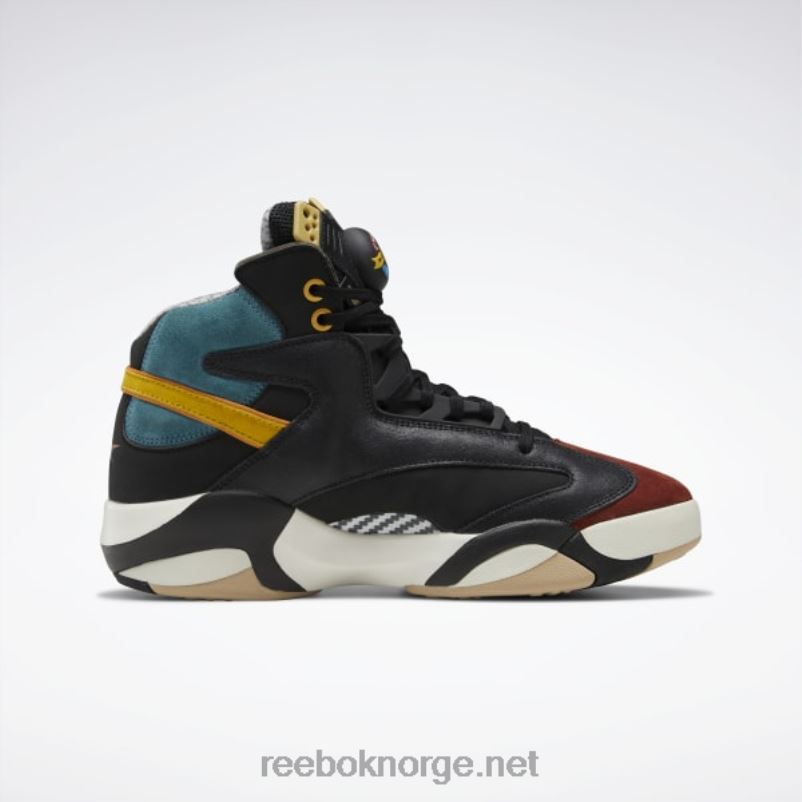 menn kjerne sort/mørk sobel/luksusblå 2X42N1024 Reebok street fighter shaq attaq basketballsko - Bilde 3