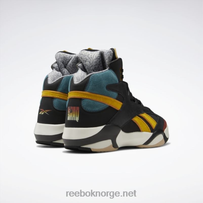 menn kjerne sort/mørk sobel/luksusblå 2X42N1024 Reebok street fighter shaq attaq basketballsko - Bilde 5