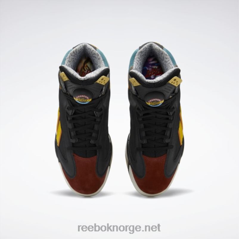 menn kjerne sort/mørk sobel/luksusblå 2X42N1024 Reebok street fighter shaq attaq basketballsko - Bilde 7