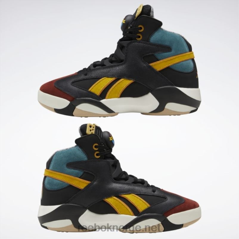 menn kjerne sort/mørk sobel/luksusblå 2X42N1024 Reebok street fighter shaq attaq basketballsko - Bilde 10