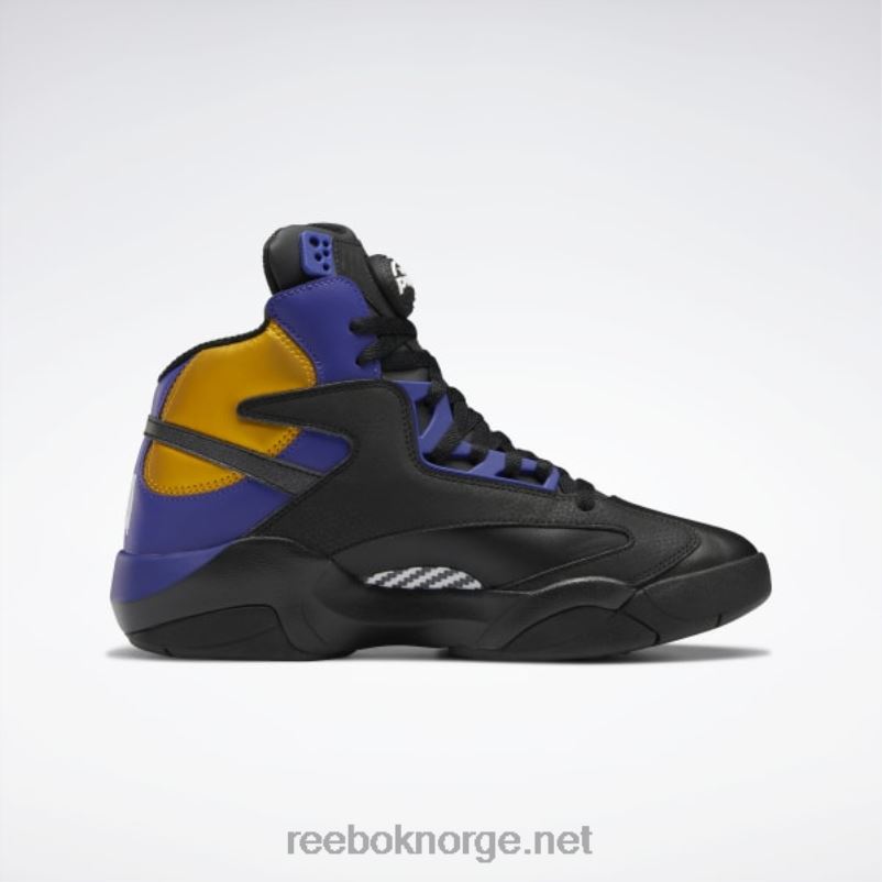 menn kjerne svart/fet lilla/kollegialt gull 2X42N1034 Reebok shaq attaq basketballsko - Bilde 2