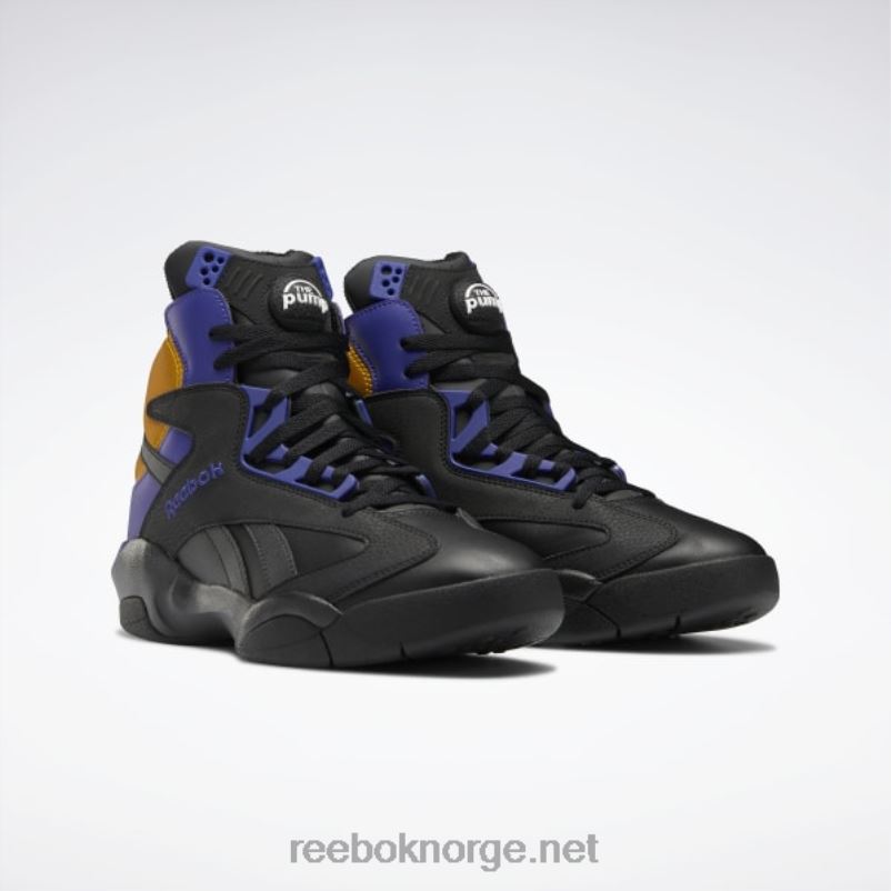 menn kjerne svart/fet lilla/kollegialt gull 2X42N1034 Reebok shaq attaq basketballsko - Bilde 3