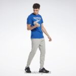 menn middels grå lyng 2X42N1131 Reebok identitet fleece jogger - Bilde 2