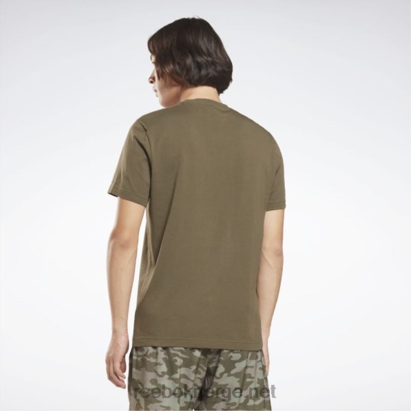 menn militærgrønn 2X42N1161 Reebok identitet stor logo t-skjorte - Bilde 3