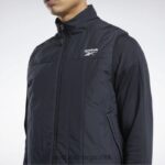 menn svart 2X42N1174 Reebok yttertøy lett vattert vest - Bilde 4