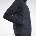 menn svart 2X42N1174 Reebok yttertøy lett vattert vest - Bilde 5
