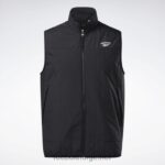 menn svart 2X42N1174 Reebok yttertøy lett vattert vest - Bilde 6