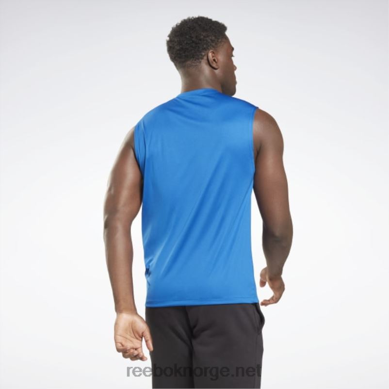menn vektor blå 2X42N1178 Reebok ermeløs trenings t-skjorte - Bilde 3