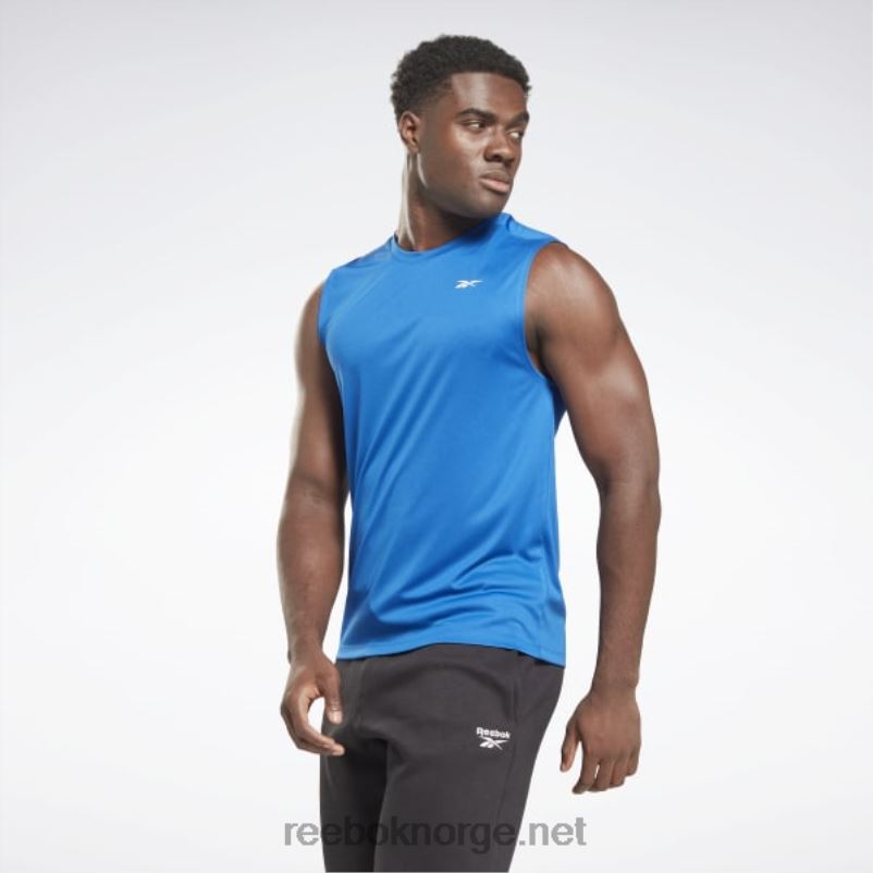 menn_vektor_bla_2x42n1178_reebok_ermelos_trenings_t_skjorte.jpg menn vektor blå 2X42N1178 Reebok ermeløs trenings t-skjorte - Bilde 1