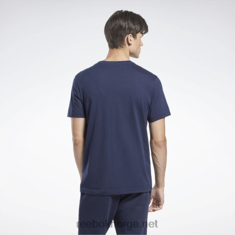 menn vektor marine 2X42N1167 Reebok identitet stor logo t-skjorte - Bilde 3